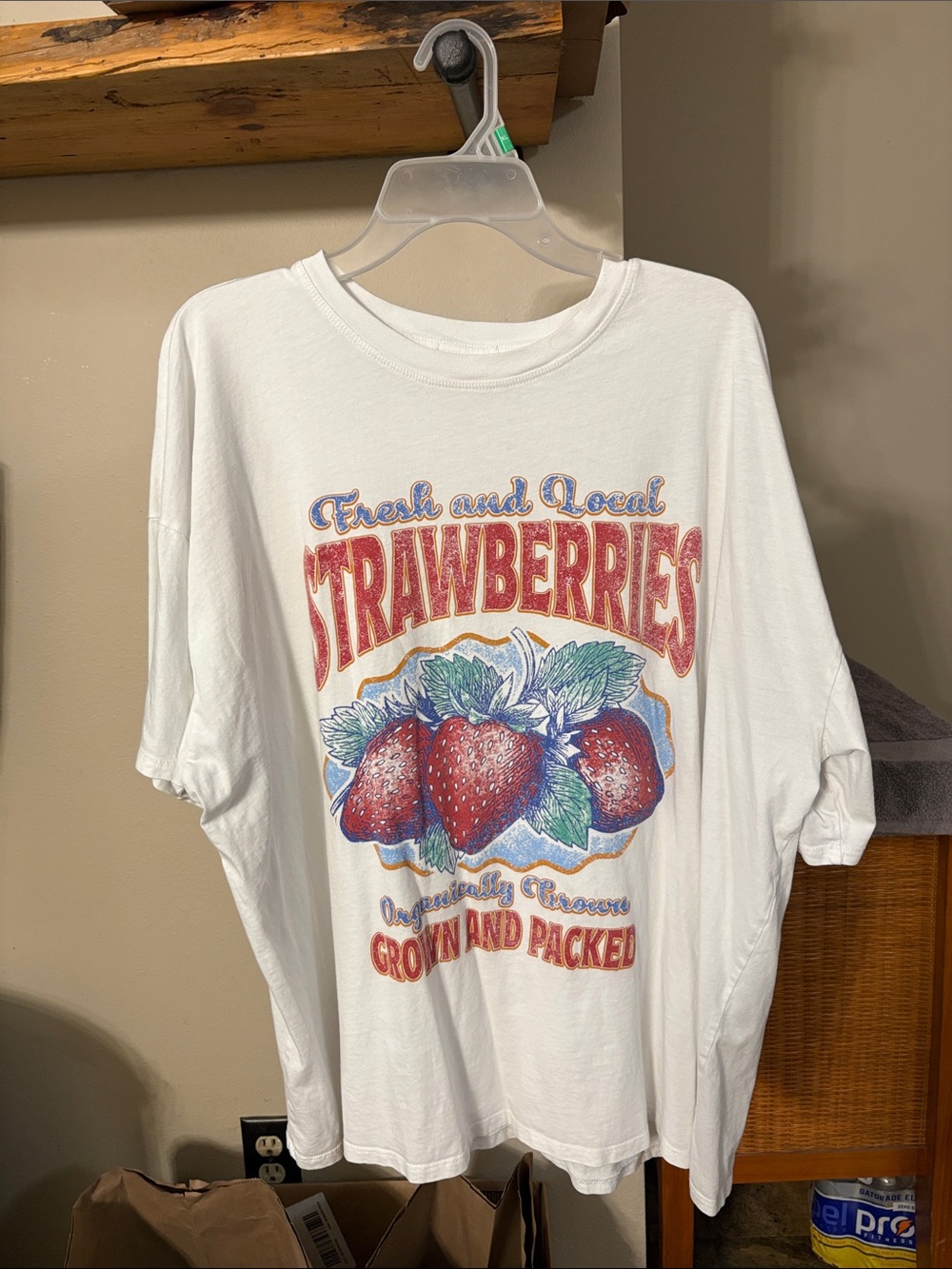 White Strawberries Graphic Short-Sleeve Tee